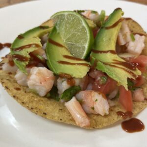 Shrimp Ceviche Tostada
